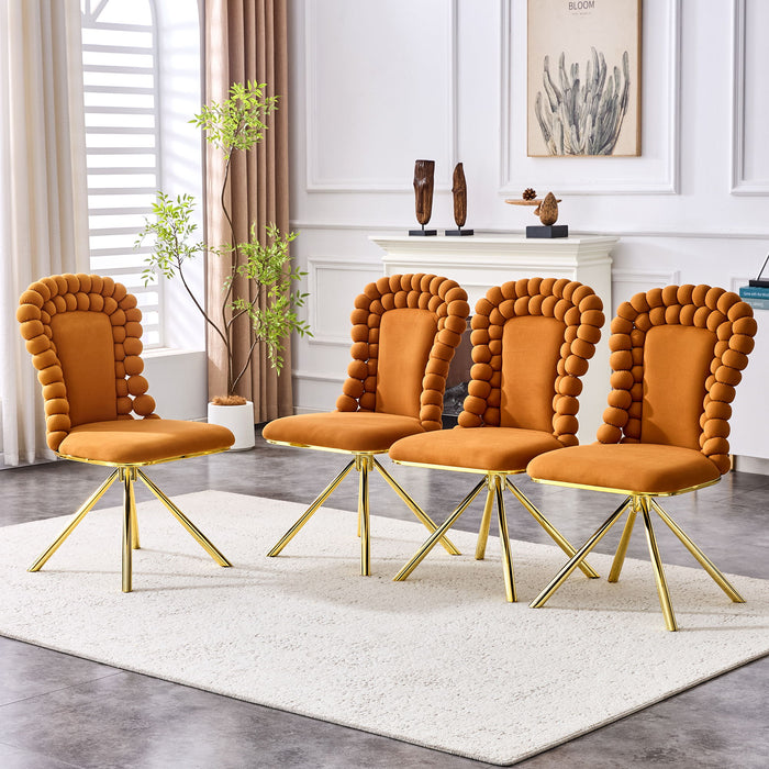 Puffy Bubble, Ball Chain Chair For Dining Room & Kitchen (Set of 2)