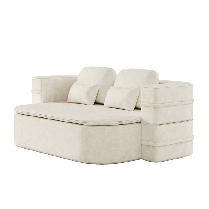 2 In 1 Foldable Sofa Bed With Multi Functional Blanket, Floor Lounge Sofa