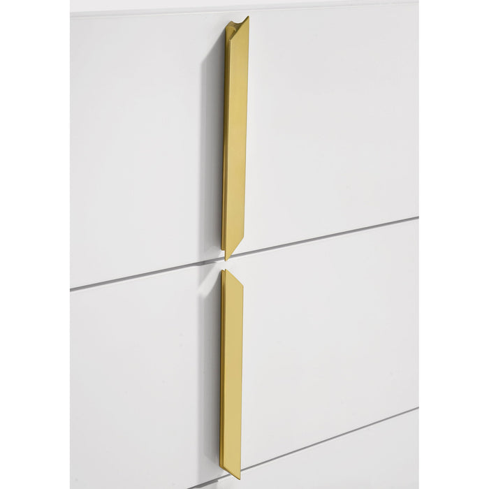 Lauryn - 6 Drawer Dresser With Mirror - Gloss White