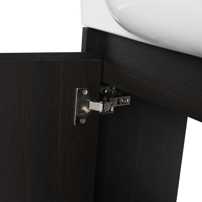 Wall Mounted Bathroom Vanity With Sink, Soft Close Door