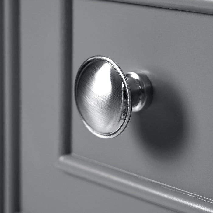 Transitional Style Bathroom Vanity Cabinet With Ceramic Sink