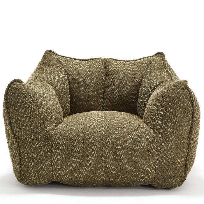 Comfortable Chenille Sofa Chairs With Highly Resilient Foam For Living Rooms And Bedrooms