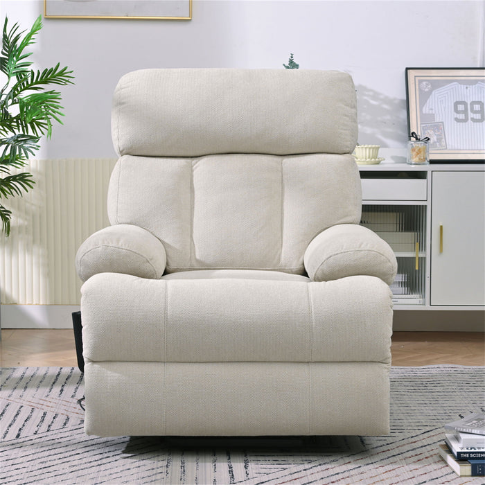 Oversized Power Lift Recliner Chai With Remote Control, Side Pocket, Spacious Seat