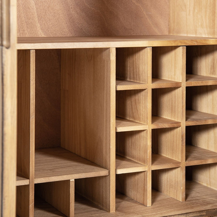 Nolan - Bar Cabinet With Wine Storage - Brown