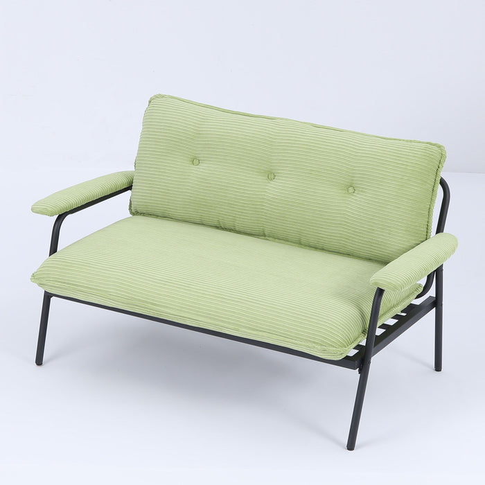 Modern Metal Frame Sofa With Sponge Filling For Compact Spaces And Versatile Use