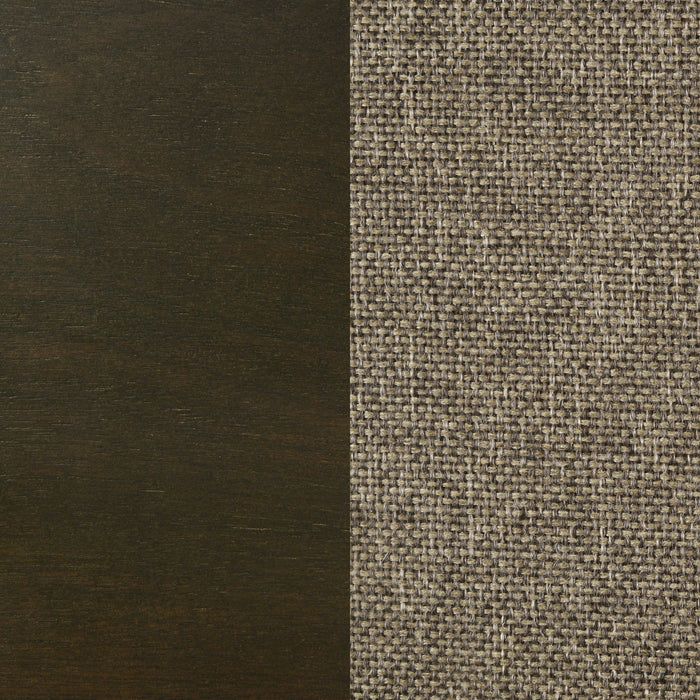 Clement - Upholstered Eastern King Bed - Dark Brown