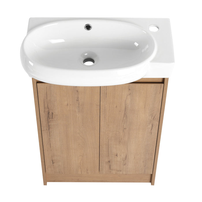 Freestanding Bathroom Vanity & Sink, Soft Close Doors
