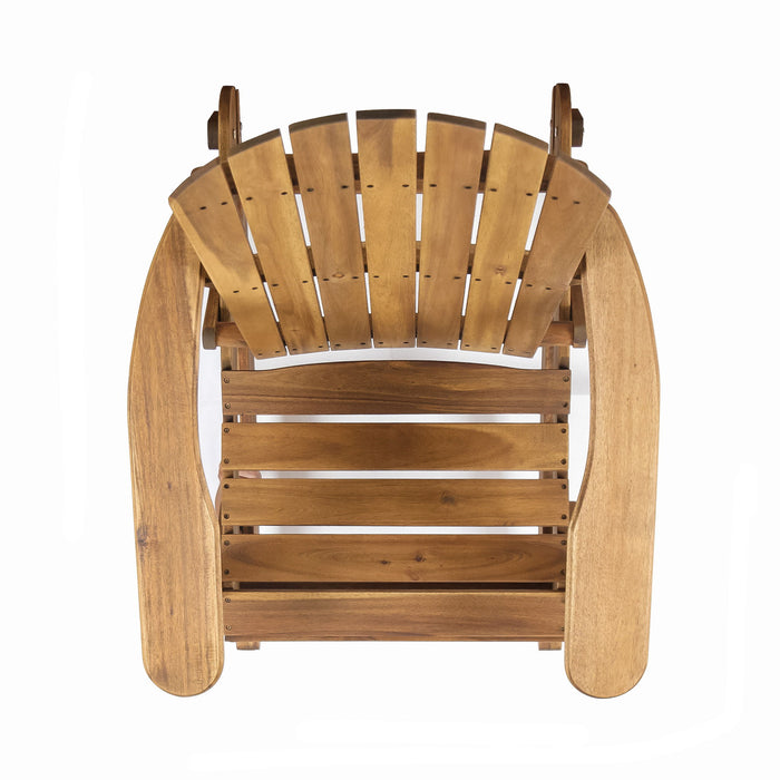 Outdoor Adirondack Rocking Chair With Hand Crafted Details