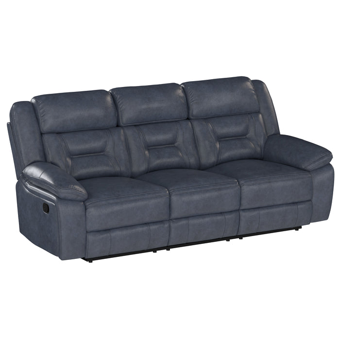 Declan - Reclining Sofa - Naval Blue