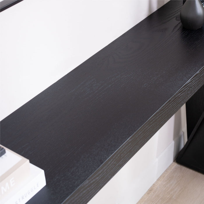 Console Table With Crossed Legs For Hallway - Black