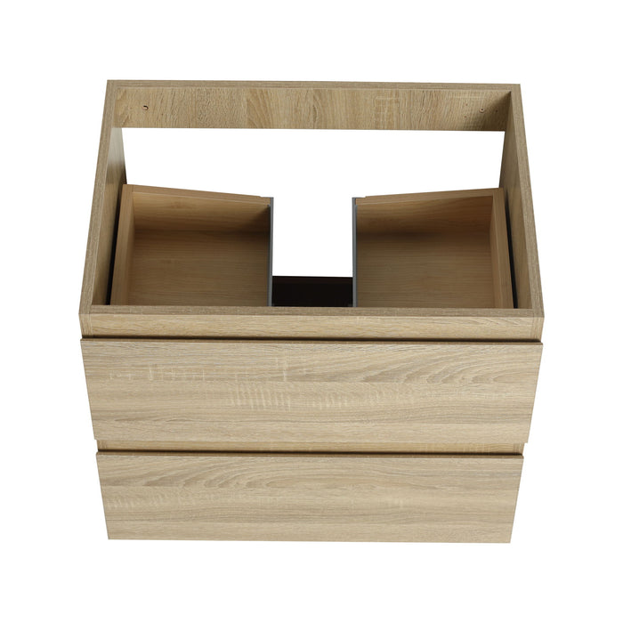 Wall Mounted Bathroom Vanity And Sink, 2 Soft Close Drawers