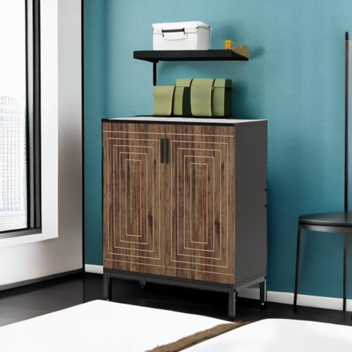 Shoe Cabinet With Doors, 5 Tiers Shoe Storage Organizer