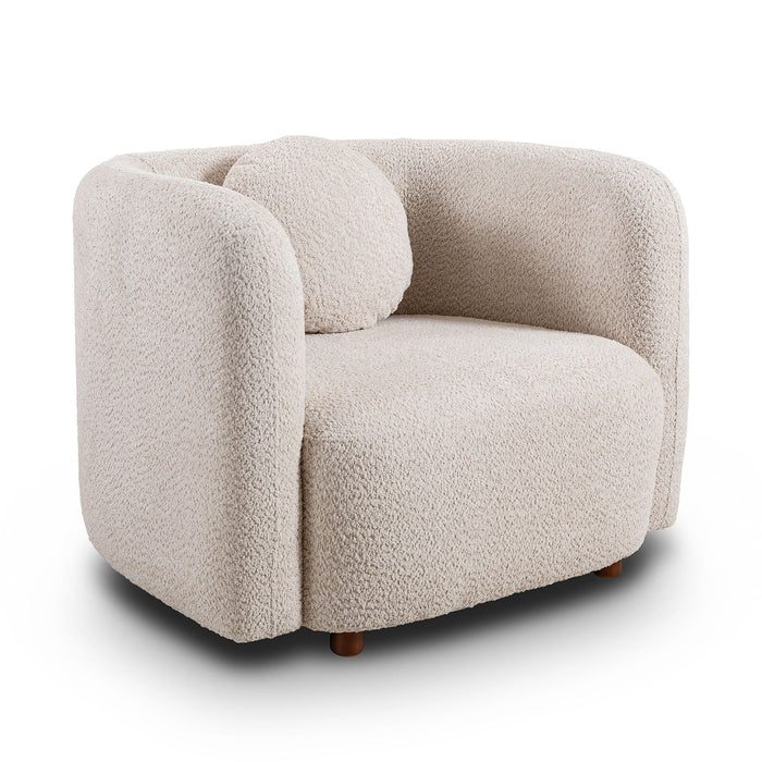 Japandi Style Accent Square Chair
