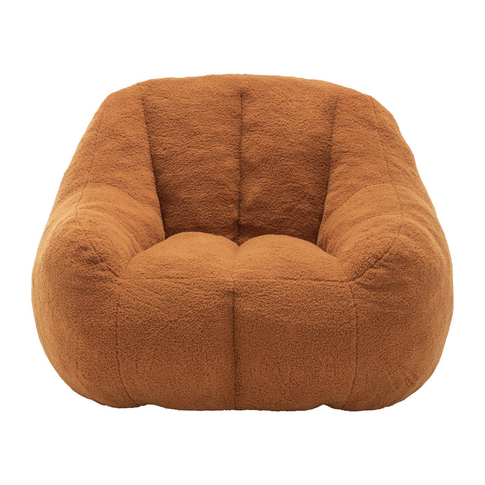 Comfy Bean Bag Chair With Memory Foam Filler, Tufted Soft