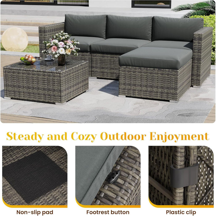 Modern Patio Set With Coffee Table
