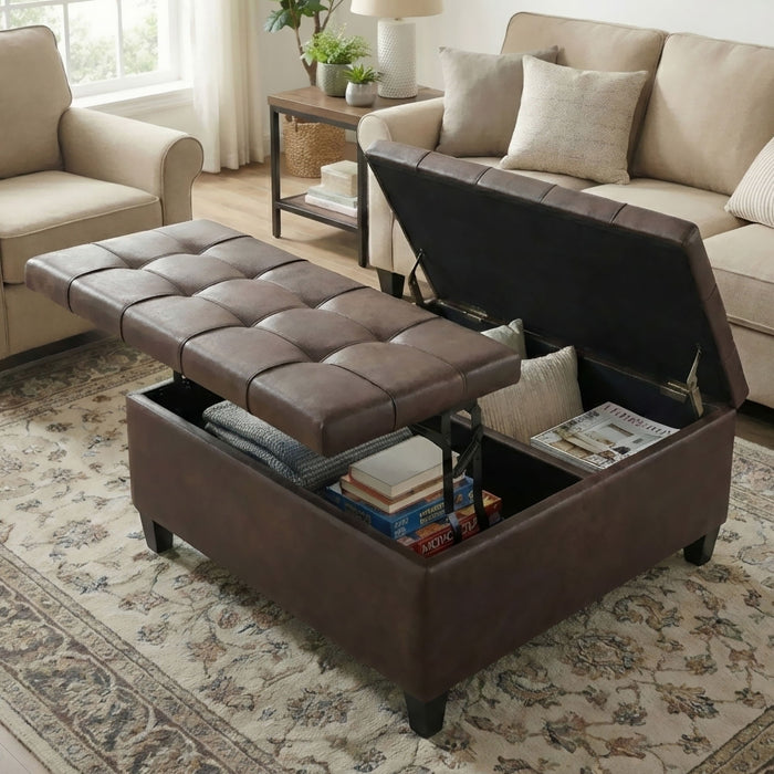 Harrison - Large Coffee Table Storage Ottoman
