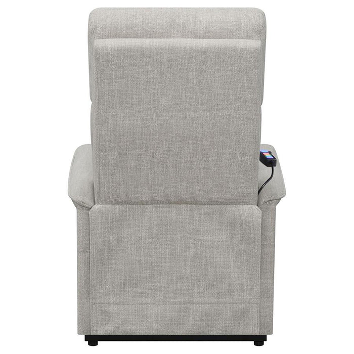 Upholstered Power Lift Recliner With Wired Remote