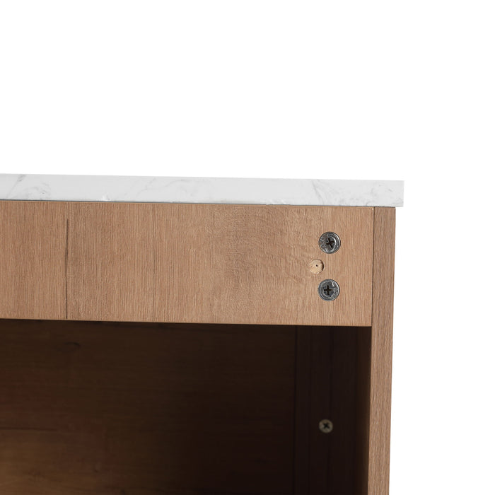 Wall Mounted Bathroom Vanity With Soft Close Door, Excluding Sink