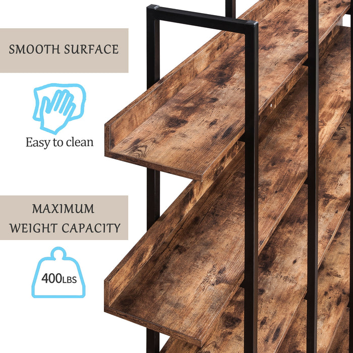 Vintage Industrial 5 Tier Bookcase