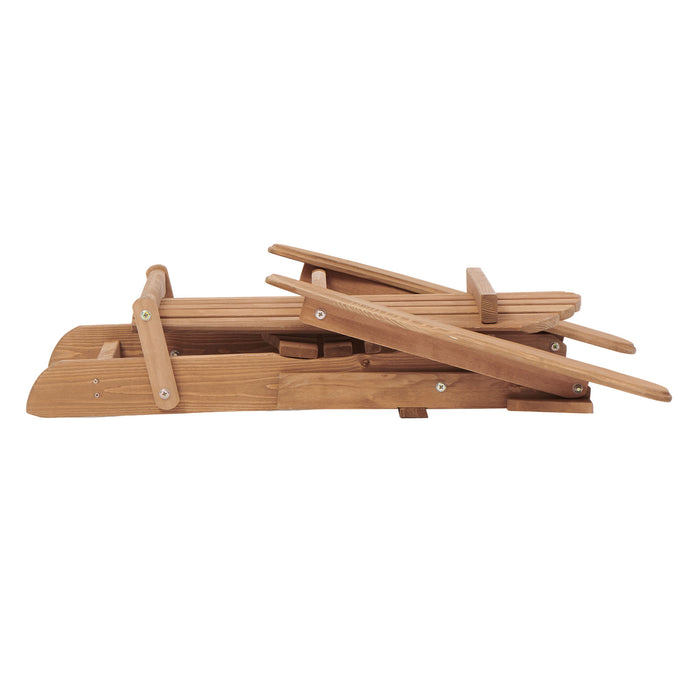 Oversize Outdoor Folding Adirondack Chair, Patio Chair For Garden