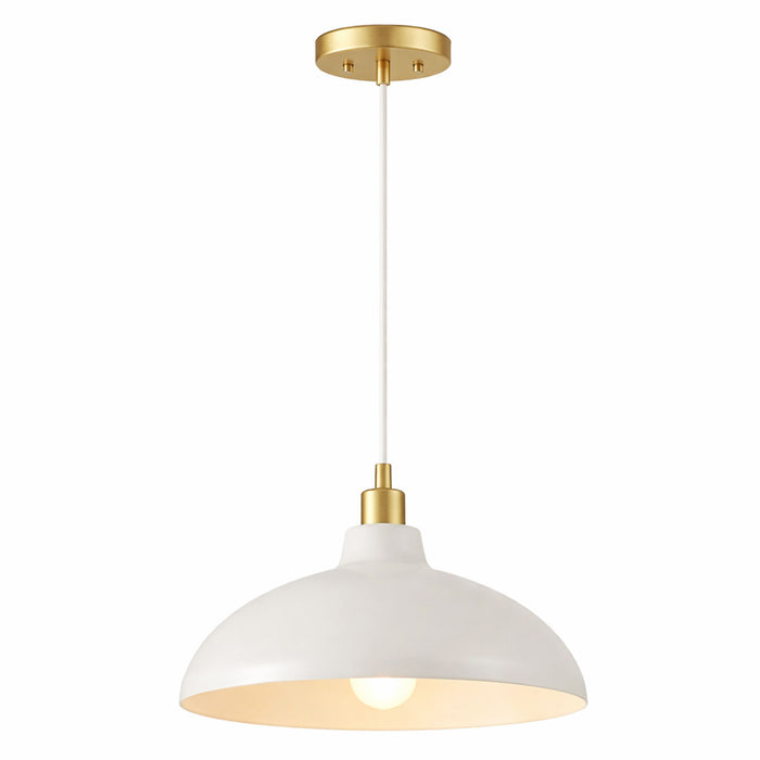 Astral - Single Light Pendant Lamp For Entrance Kitchen Island - Gold / White