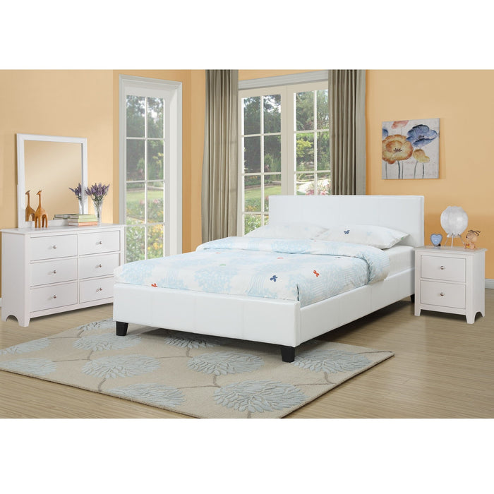 Upholstered Bed With Adjustable Headboard