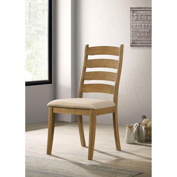 Sammy - Dining Side Chair (Set of 2) - Brown / Beige