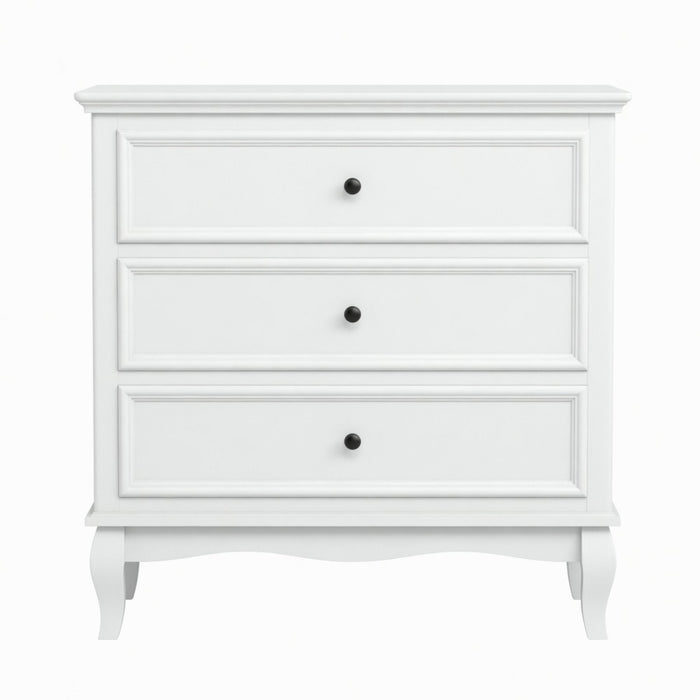 3 Drawer Dresser - White