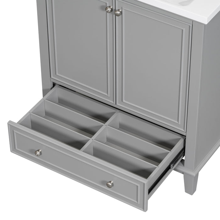 Modern Bathroom Vanity Base Only With Doors And Drawer