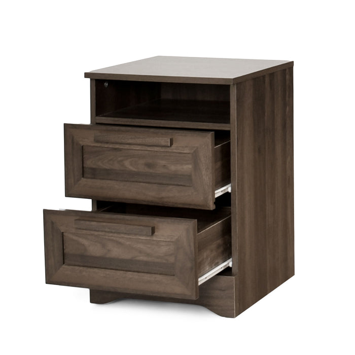 Broxon - Rustic Drawer Nightstand