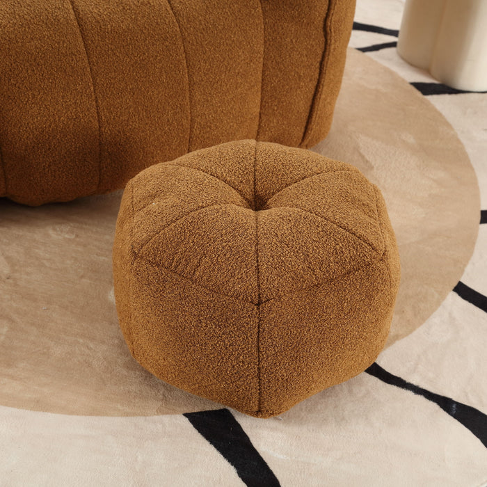 Soft Chenille Bean Bag Chair With High Resilient Foam