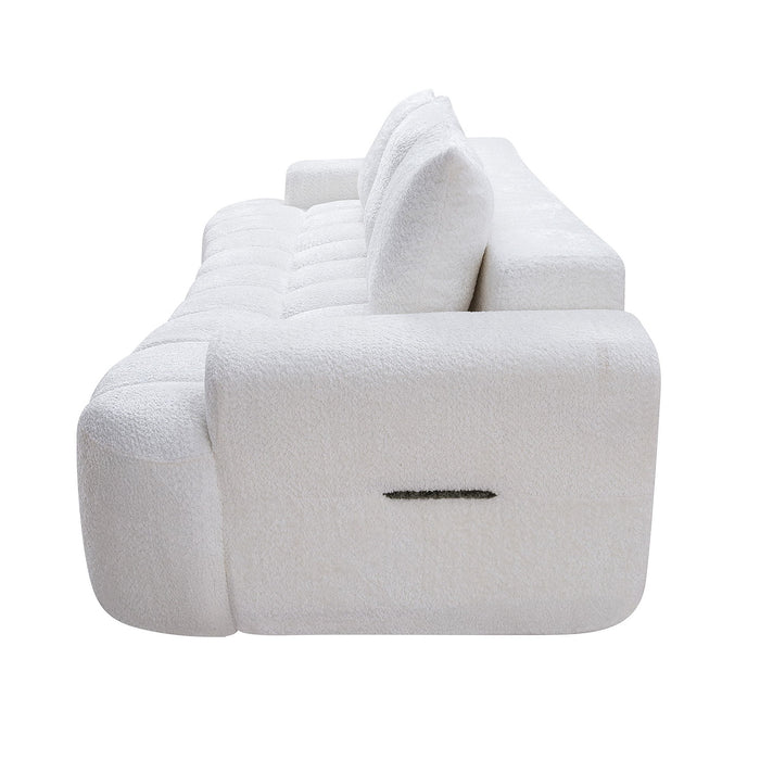Extra Large Curved Front Compressed Sectional Sofa
