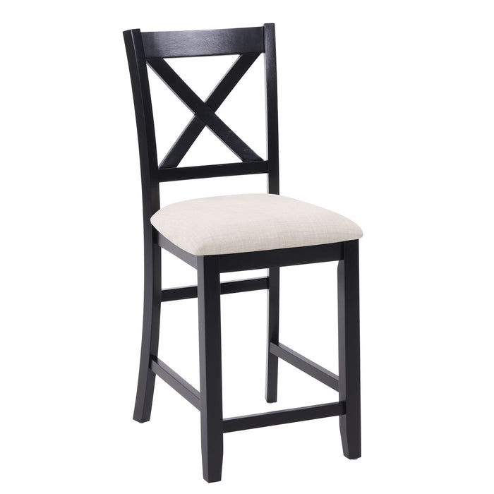 5 Piece Counter Height Dining Table Set With 4 Chairs