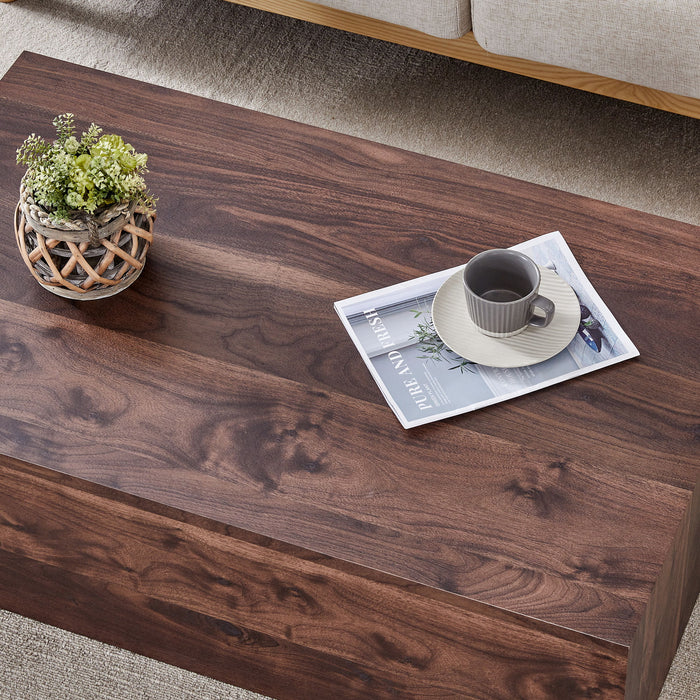 Modern Coffee Table With Light Wood Texture Pattern