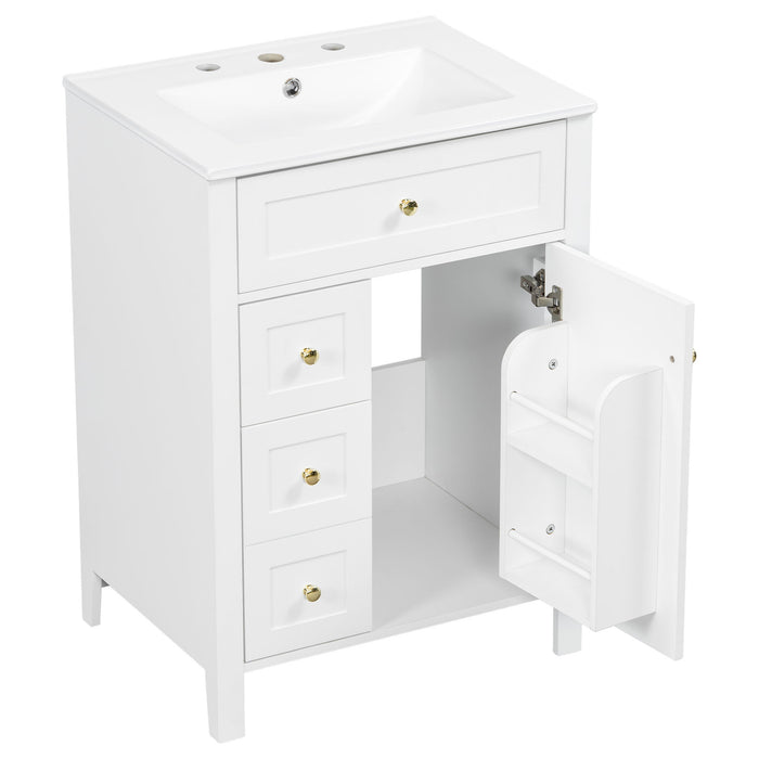 Modern Black Bathroom Vanity With Sink