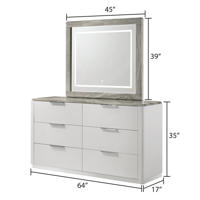 Jazz - Bedroom Set With LED Upholstered Headboard