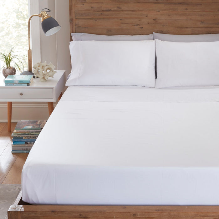Sheet Set Luxurious Supima Cotton, Wrinkle Resistant, Breathable, With 2 Ghostgrip Band