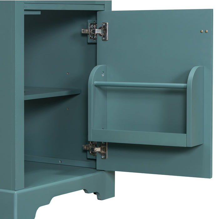 Elegant Bathroom Vanity With Ceramic Sink, Soft Close Door, Adjustable Shelf