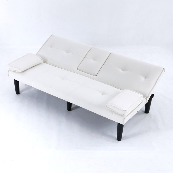 Sofa Bed With Foldable Design And Cup Holder