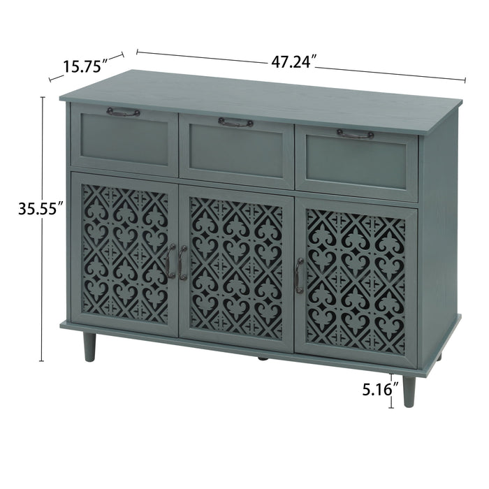 3 Door 3 Drawer Elegant Cabinet