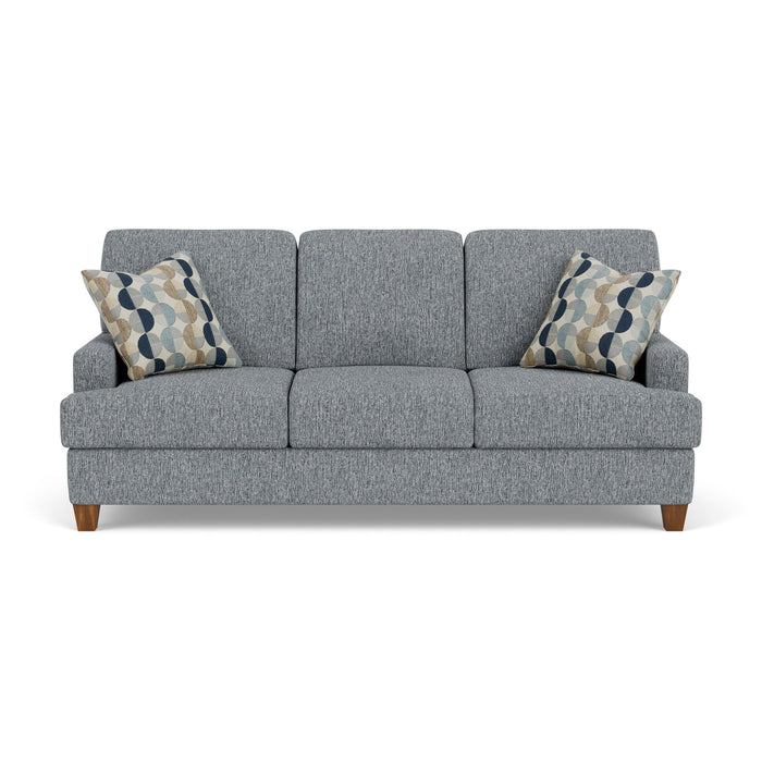 Moxy - Fabric Sofa, T-Shaped Seat Cushion, Straight Track Arms