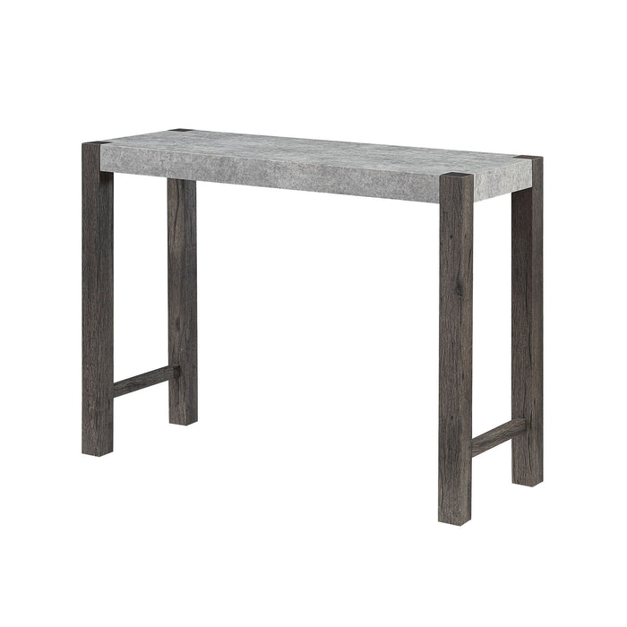 Regina - Console Sofa Table And Double Pedestal Base - Gray