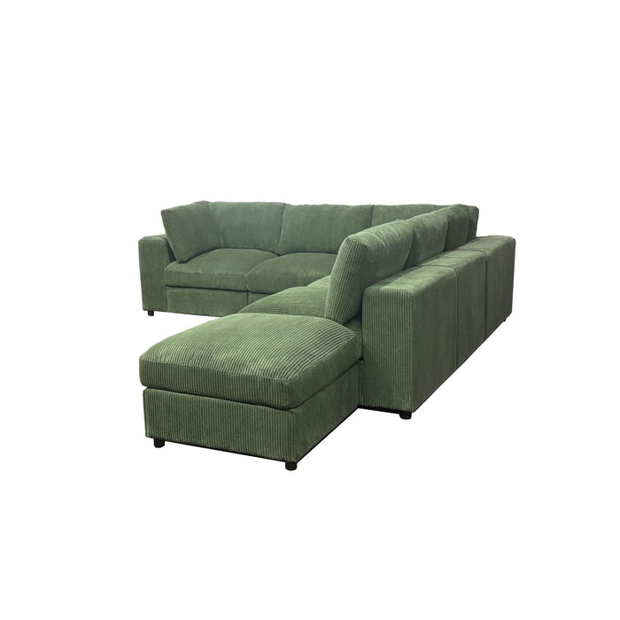 Reversible Modular Sectional Sofa With Custom Configuration