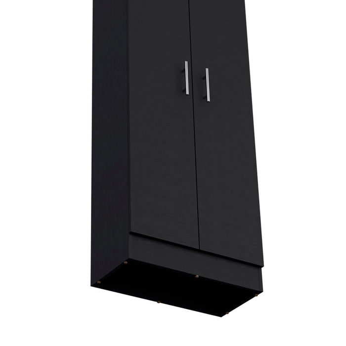 Clinton - Pantry Cabinet Kitchen Storage - Black
