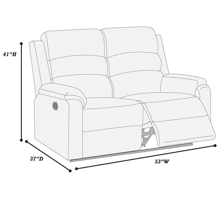 Modern Motion Loveseat
