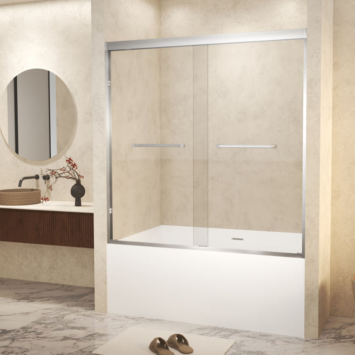 Double Sliding Shower Door With Explosion Proof Film
