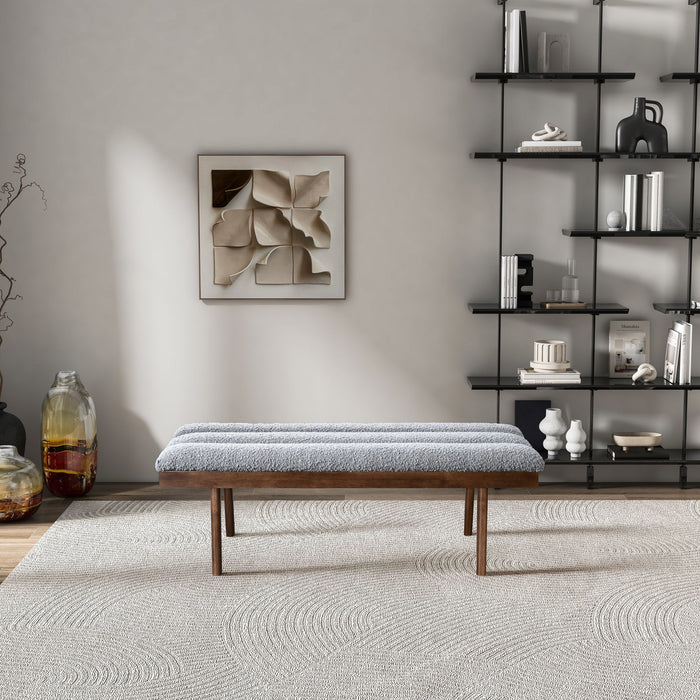 Troni - Bench - Brown / Light Gray