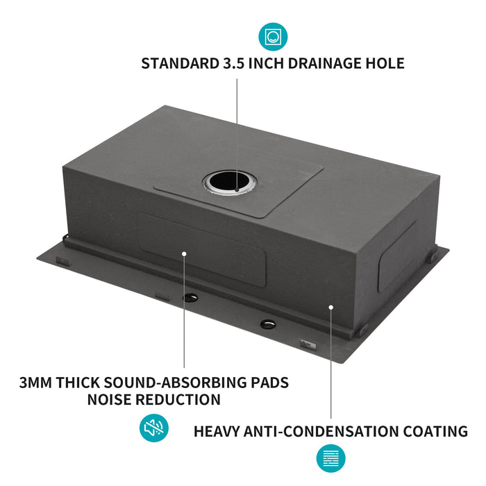 Drop In Kitchen Sink With Workstation, 16 Gauge - Brushed Nickel