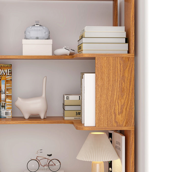 L-Shaped Design Corner Bookshelf