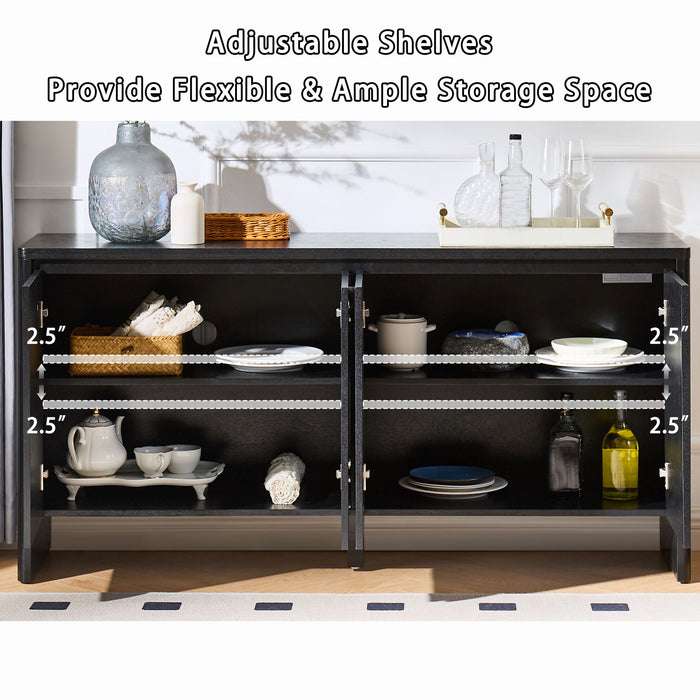Sideboard Buffet Cabinet With Adjustable Shelves